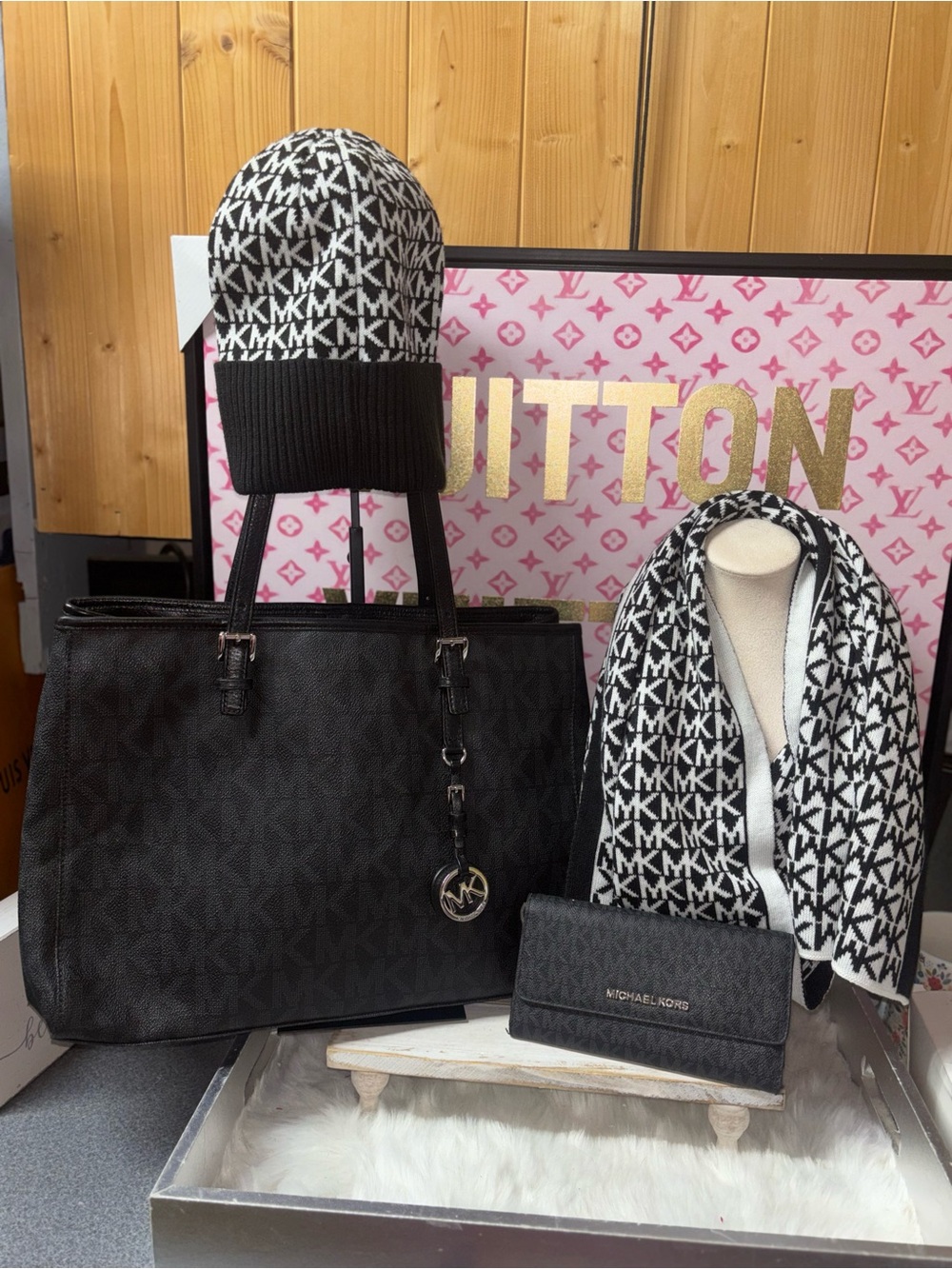 Michael Kors Jet Set Travel tote bag bundle